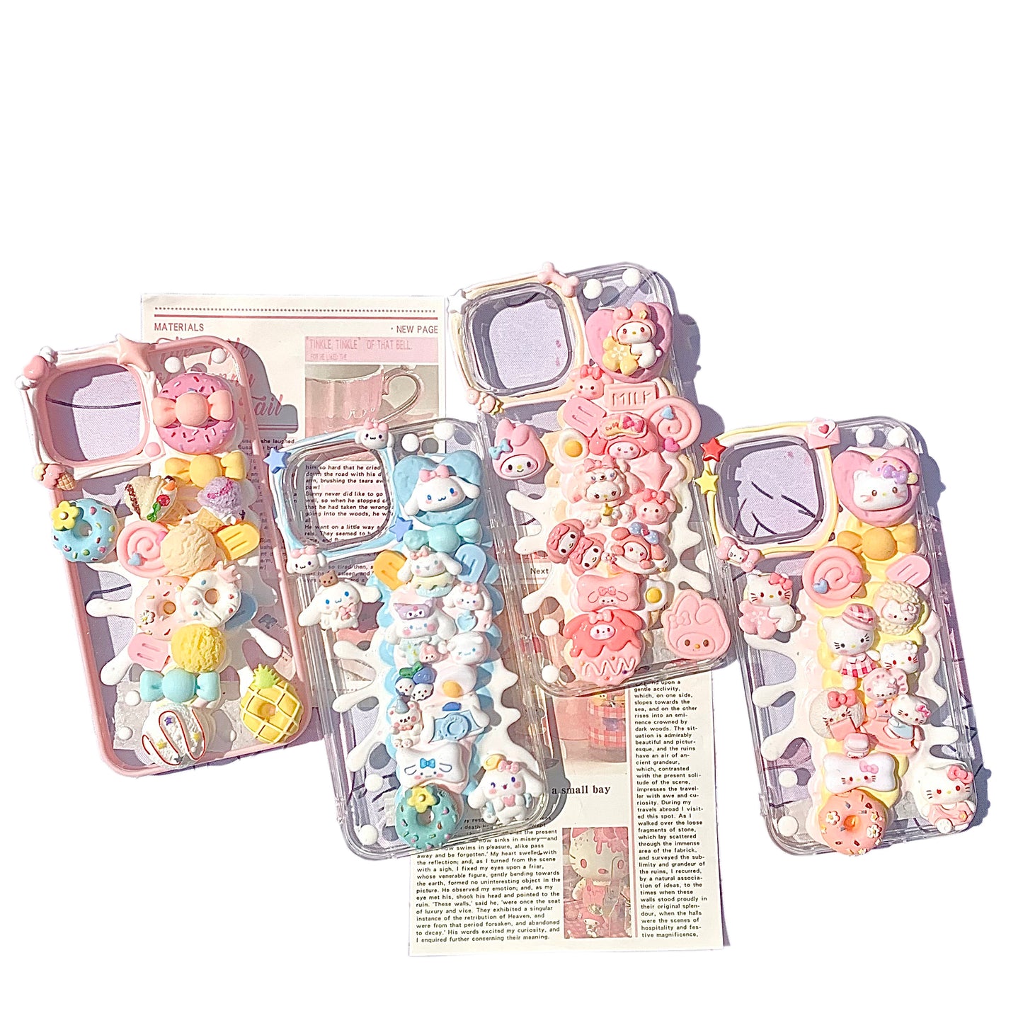 Scattered milk phone case