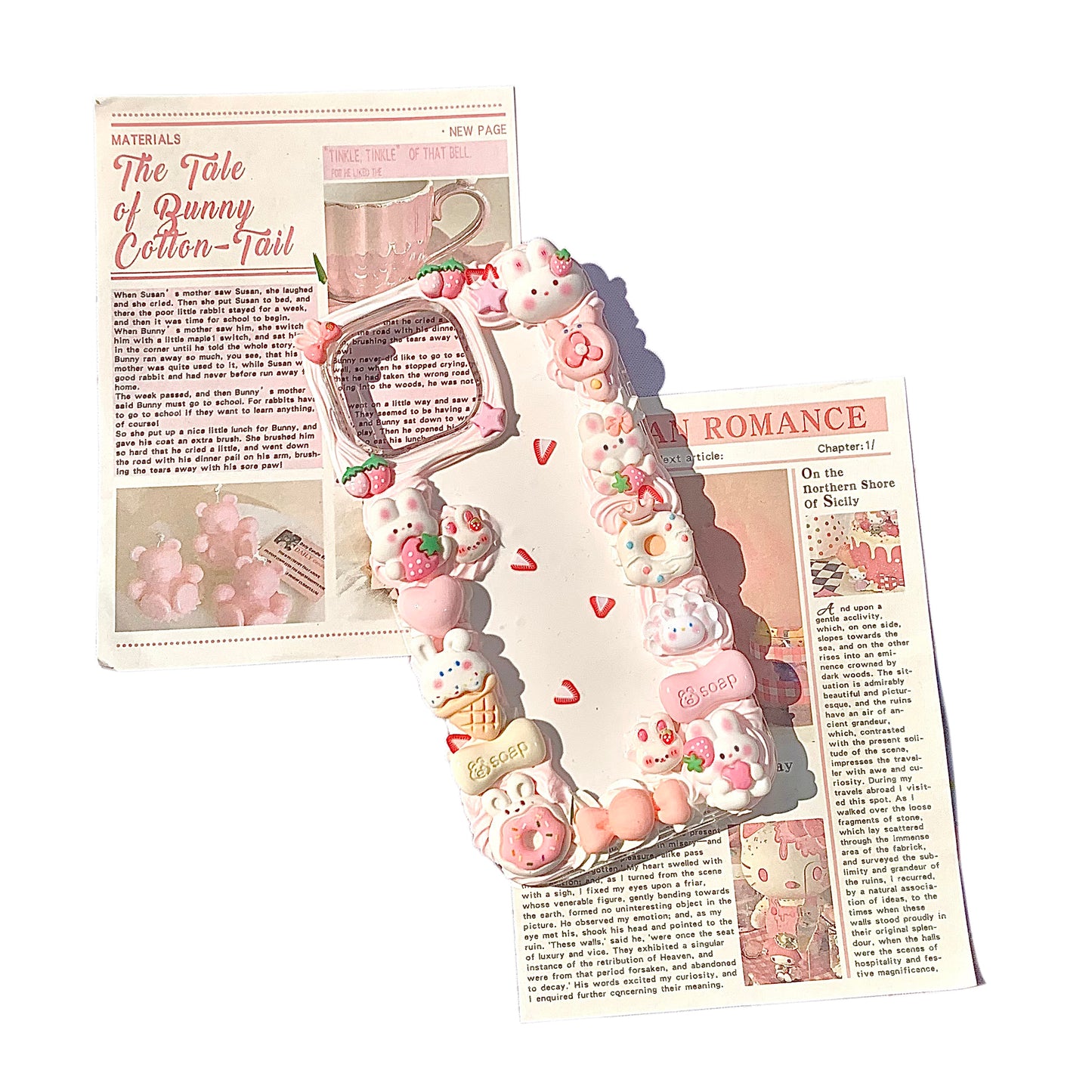 Strawberry Rabbit and Dessert Phone Case