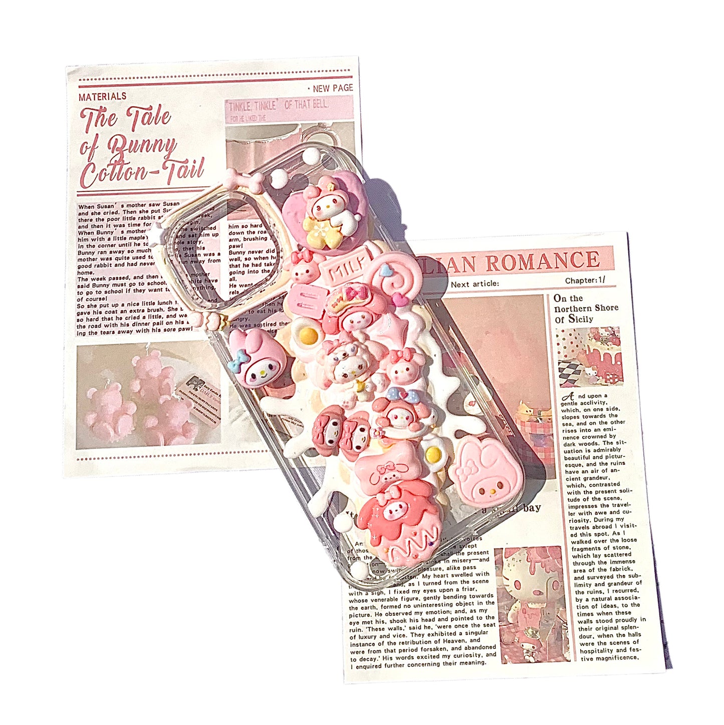 Scattered milk phone case