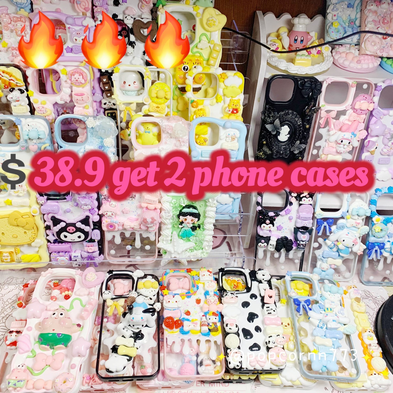 Promotion activity：charms phone case