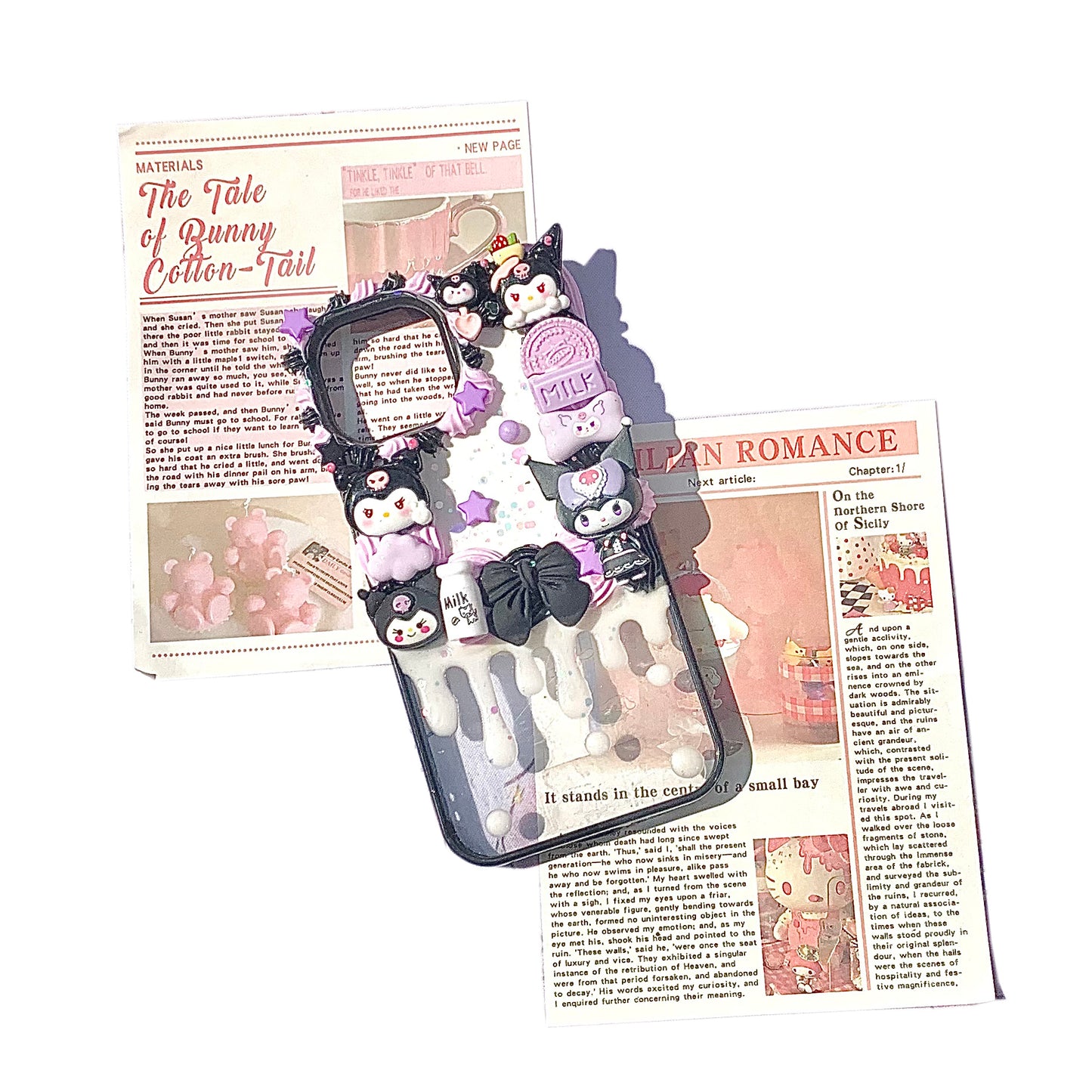 Water-drop milk phone case