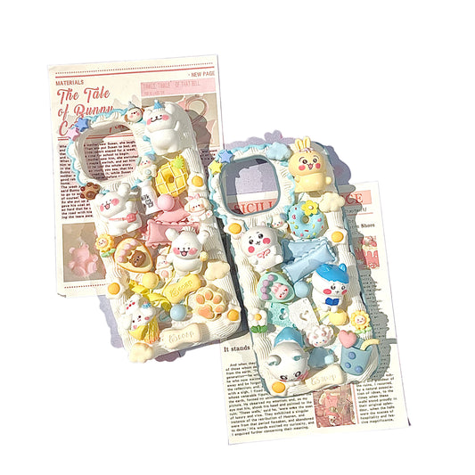 Maltese and Chiikawa phone case