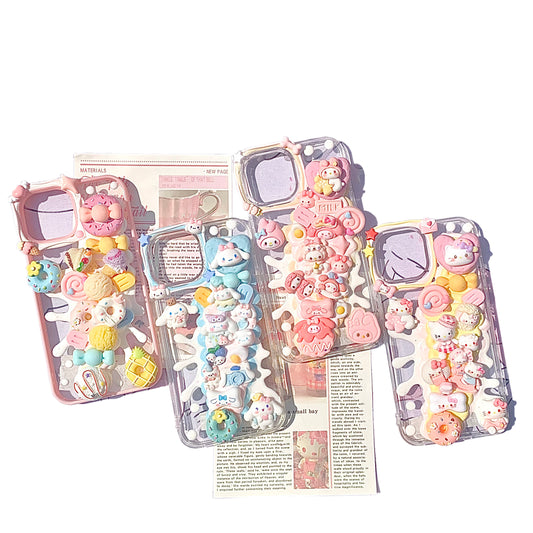 Scattered milk phone case
