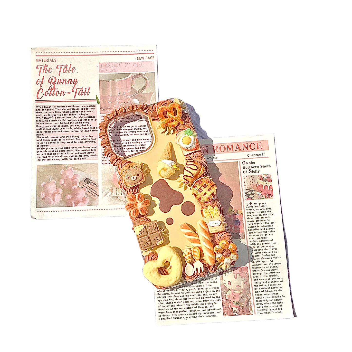 Strawberry Rabbit and Dessert Phone Case