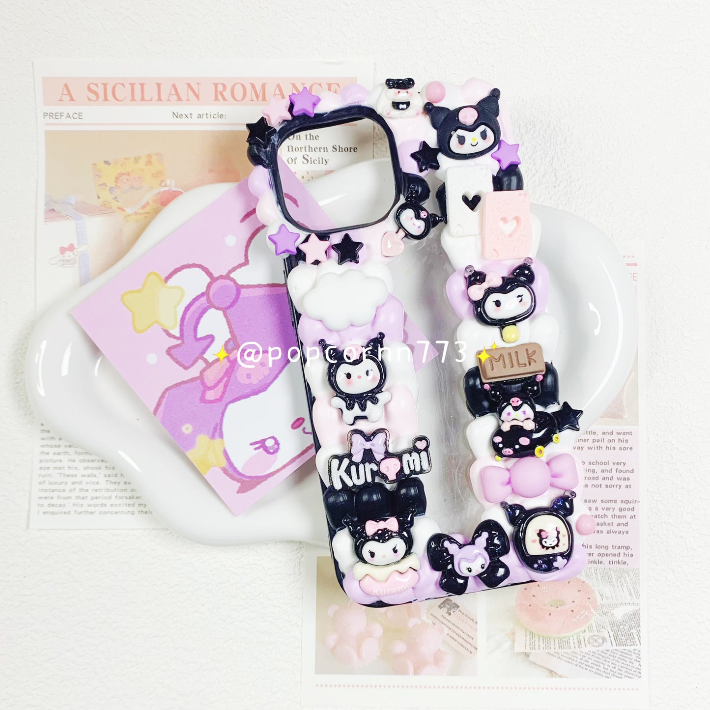 Kuromi and Pink pig Phone Case