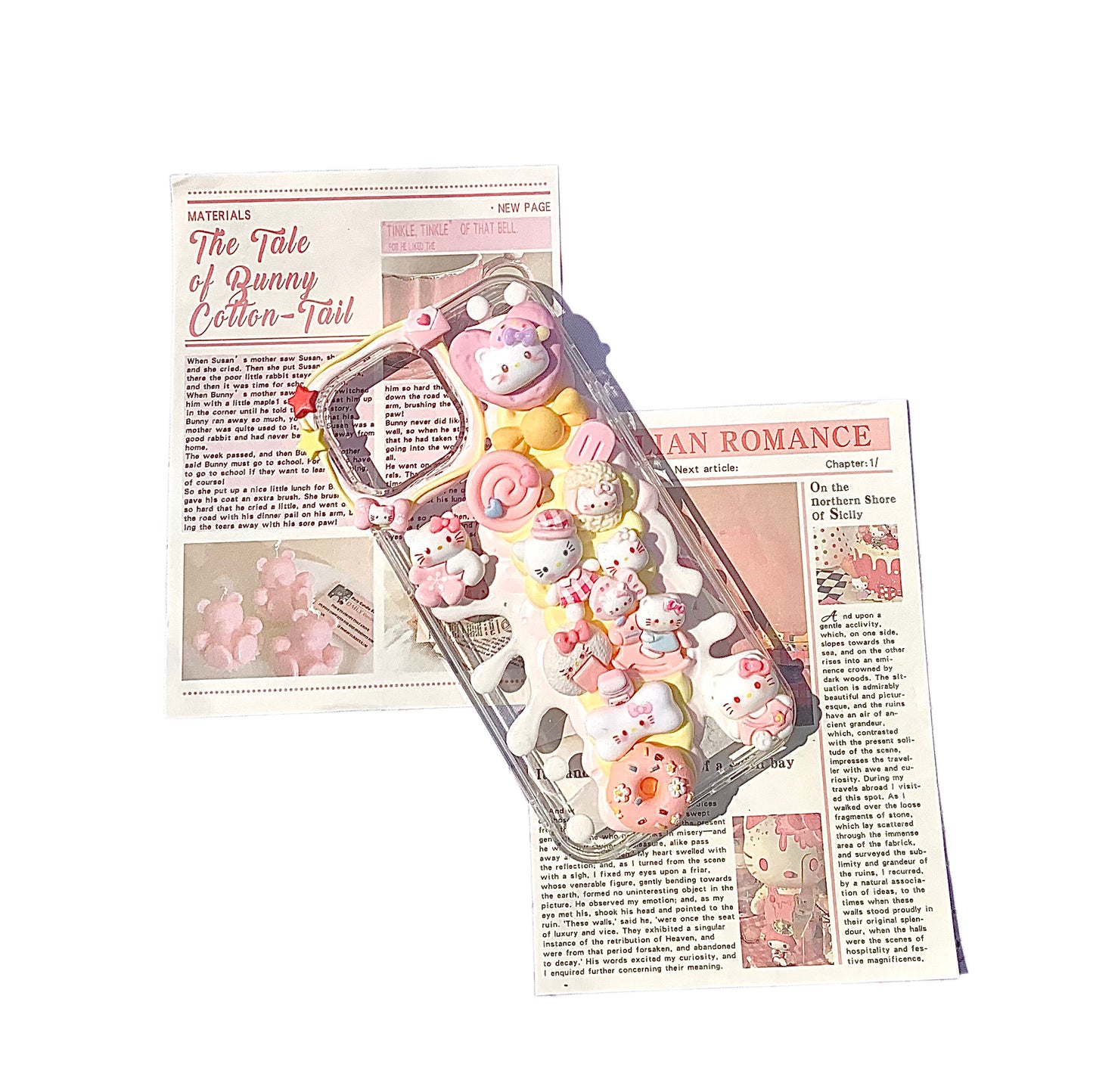 Scattered milk phone case
