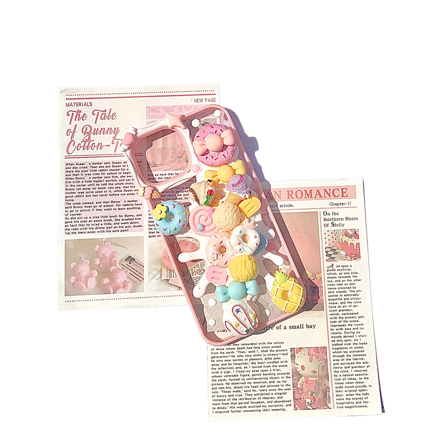 Scattered milk phone case