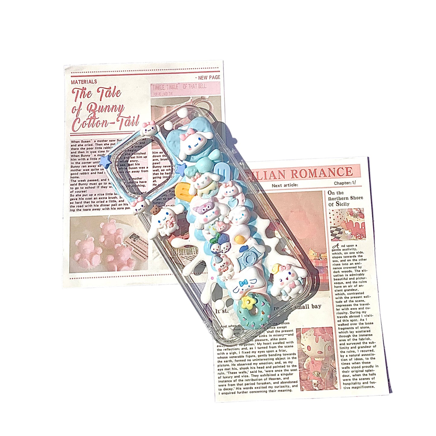 Scattered milk phone case